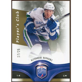 2009/10 Upper Deck Be A Player Player's Club #90 Alexandre Burrows /25