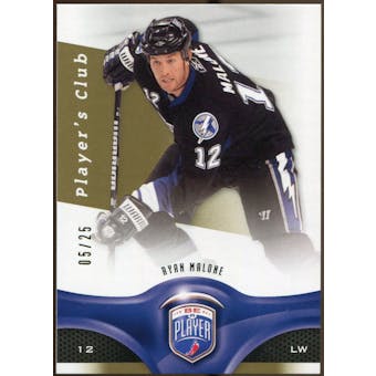 2009/10 Upper Deck Be A Player Player's Club #93 Ryan Malone /25