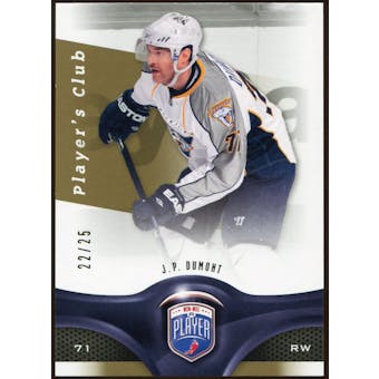 2009/10 Upper Deck Be A Player Player's Club #94 J.P. Dumont /25