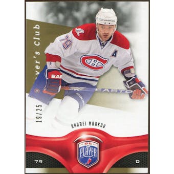 2009/10 Upper Deck Be A Player Player's Club #141 Andrei Markov 19/25