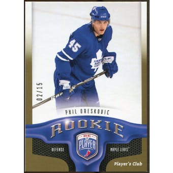 2009/10 Upper Deck Be A Player Player's Club #285 Phil Oreskovic 2/15