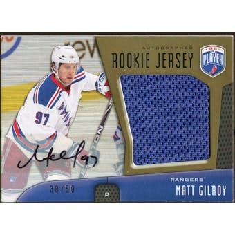 2009/10 Upper Deck Be A Player Rookie Jerseys Autographs #RJMG Matt Gilroy Autograph /50