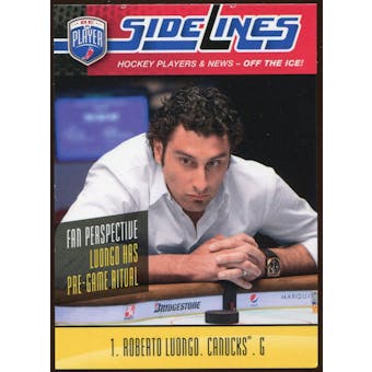2009/10 Upper Deck Be A Player Sidelines #S47 Roberto Luongo