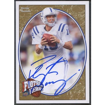2008 Upper Deck Heroes #80 Peyton Manning Gold Auto #19/25