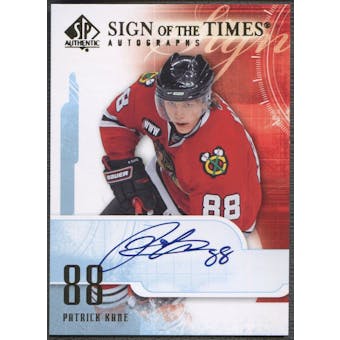 2008/09 SP Authentic #STKA Patrick Kane Sign of the Times Auto