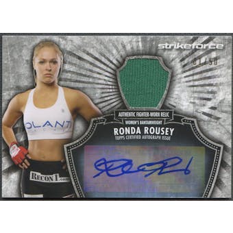 2012 Topps UFC Bloodlines #FARRR Ronda Rousey Fighter Relics Auto #01/50