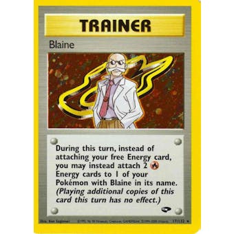 Pokemon Gym Challenge Single Trainer Blaine 17/132 - NEAR MINT (NM)