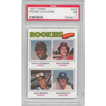 1977 Topps Baseball #476 Dale Murphy Rookie PSA 7 (NM) *0724