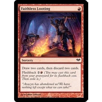 Magic the Gathering Dark Ascension Single Faithless Looting Foil