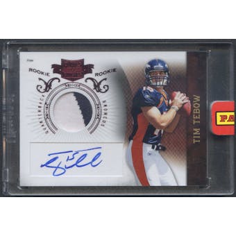 2010 Panini Plates and Patches #234 Tim Tebow Rookie Patch Auto #409/499