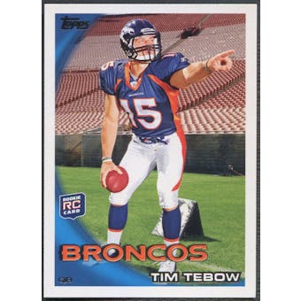 2010 Topps #440B Tim Tebow Rookie SP Pointing His Finger