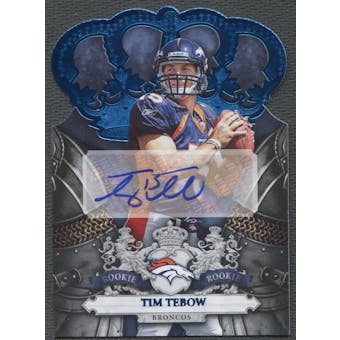 2010 Crown Royale #211 Tim Tebow Blue Rookie Auto #14/25