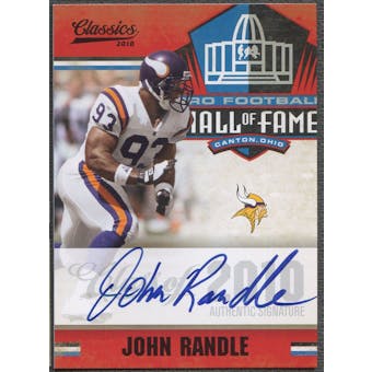 2010 Classics #6 John Randle Hall of Fame Auto #43/50