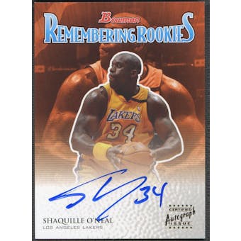 2003/04 Bowman #RRSO Shaquille O'Neal Remembering Rookies Auto