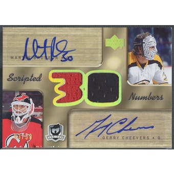 2005/06 The Cup #SNBC Martin Brodeur Gerry Cheevers Scripted Numbers Jersey Auto #03/30