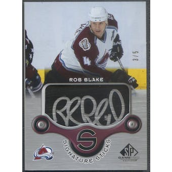 2005/06 SP Game Used #SSRB Rob Blake Signature Sticks Stick Auto #3/5