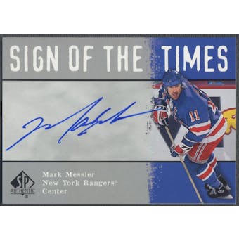 2000/01 SP Authentic #MM Mark Messier Sign of the Times Auto SP
