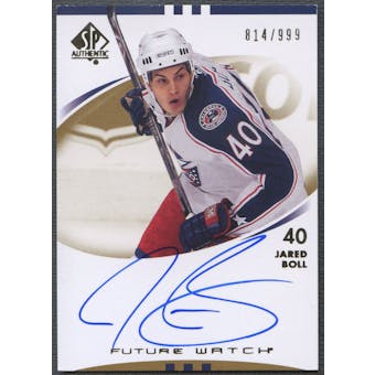 2007/08 SP Authentic #208 Jared Boll Rookie Auto #814/999