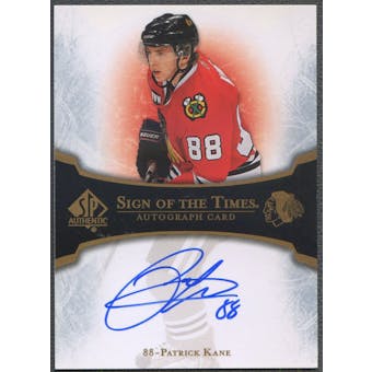 2007/08 SP Authentic #STPK Patrick Kane Sign of the Times Rookie Auto