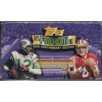 1996 Topps Football Retail 20 Pack Box