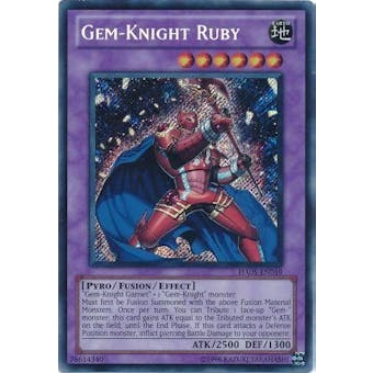 Yu-Gi-Oh Hidden Arsenal 5 1st Edition Single Gem-Knight Ruby Secret Rare
