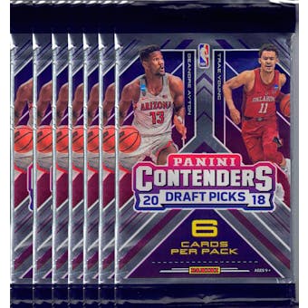 2018/19 Panini Contenders Draft Basketball Blaster Pack (Lot of 7 = 1 Blaster Box)