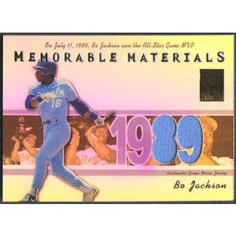 2002 Topps Tribute #BJ Bo Jackson Memorable Materials Jersey