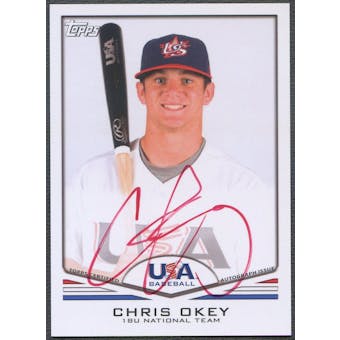 2011 USA Baseball #A59 Chris Okey Rookie Auto #41/99