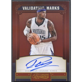 2012/13 Timeless Treasures #41 DeMarcus Cousins Validating Marks Auto #04/49