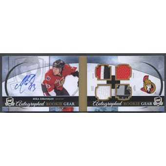 2011/12 The Cup #ARGMZ Mika Zibanejad Rookie Gear Jersey Patch Fight Strap Laundry Tag Auto #04/25