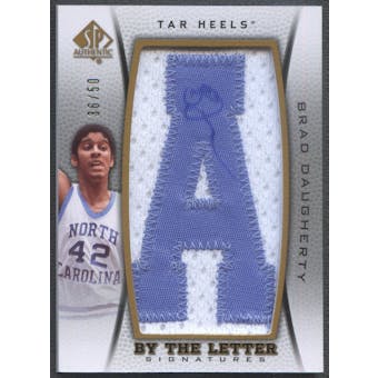 2012/13 SP Authentic #BD Brad Daugherty By The Letter "A" Patch Auto #36/50