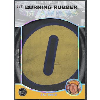 2013 Press Pass #BRLKB Kyle Busch's Car Burning Rubber Letterman "O" Tire #3/8