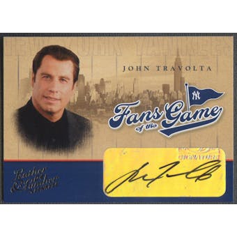 2004 Leather and Lumber #1 John Travolta Fans of the Game Auto SP
