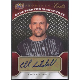 2009 Upper Deck Prominent Cuts #CFSCL Chuck Liddell Cage Fighter Signatures Auto