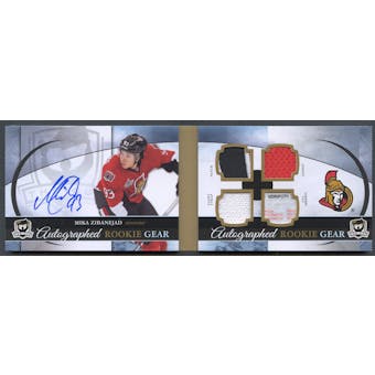 2011/12 The Cup #ARGMZ Mika Zibanejad Rookie Gear Jersey Patch Fight Strap Laundry Tag Auto #17/25