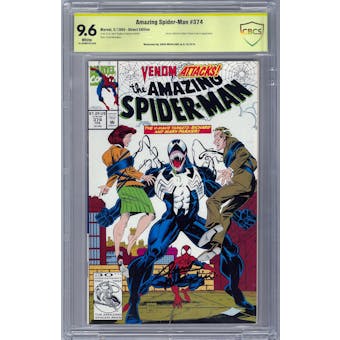 Amazing Spider-Man #374 CBCS 9.6 (W) Signature Series *18-309BF4D-040*
