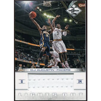 2012/13 Panini Limited Lights Out Materials #46 D.J. Augustin 123/199