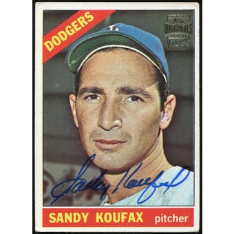 2012 Topps Archives Originals Autographs #9 Sandy Koufax Autograph 3/5 1966 Topps #100
