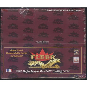 2002 Fleer Fall Classics Baseball Retail Box