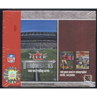 2002 Fleer Throwbacks Football Retail Box