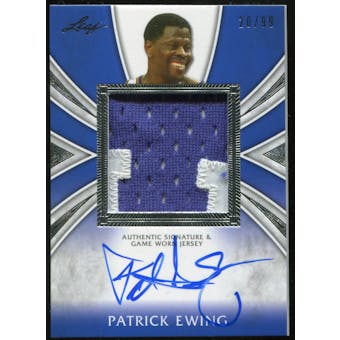 2012/13 Leaf Metal Patrick Ewing Patch Autograph #PE4 Patrick Ewing 20/99