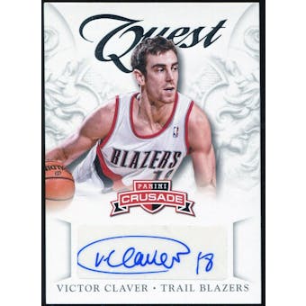 2012/13 Panini Crusade Quest Autographs #11 Victor Claver Autograph