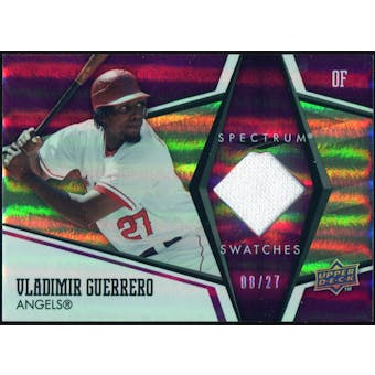 2008 Upper Deck Premier Swatches Jersey Number #VG Vladimir Guerrero 8/27