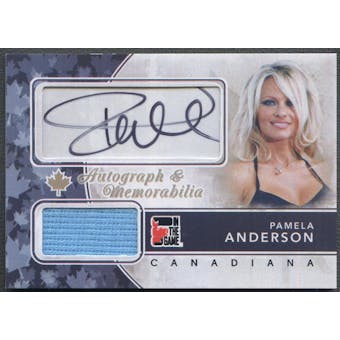 2011 In The Game Canadiana #AMPA2 Pamela Anderson Memorabilia Auto