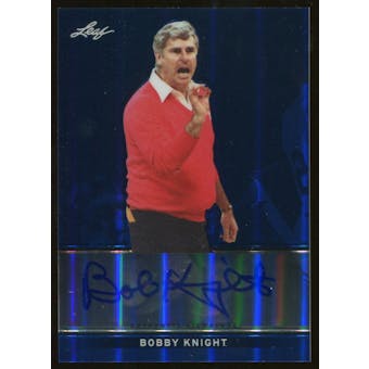 2012/13 Leaf Metal Holo Blue #BABK1 Bobby Knight Autograph 25/25