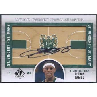 2012/13 SP Authentic #JA LeBron James Home Court Signatures Auto
