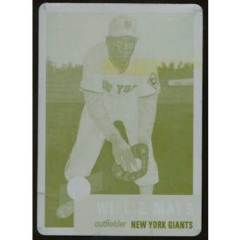 2012 Topps Archives Reprints Printing Plates Yellow #244 Willie Mays 1/1