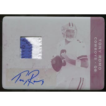 2011 Panini Plates and Patches Printing Plates Magenta #47 Tony Romo Jersey Autograph 1/1