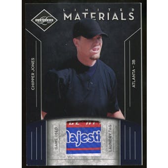 2011 Panini Limited Materials Laundry Tags #12 Chipper Jones 3/3