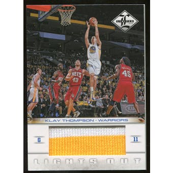 2012/13 Panini Limited Lights Out Materials Prime #25 Klay Thompson 09/10